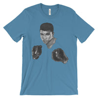 Mo Ali Boxing Unisex Short Sleeve T-Shirt Illustrated by Robert Bowen - Robert Bowen Tees
